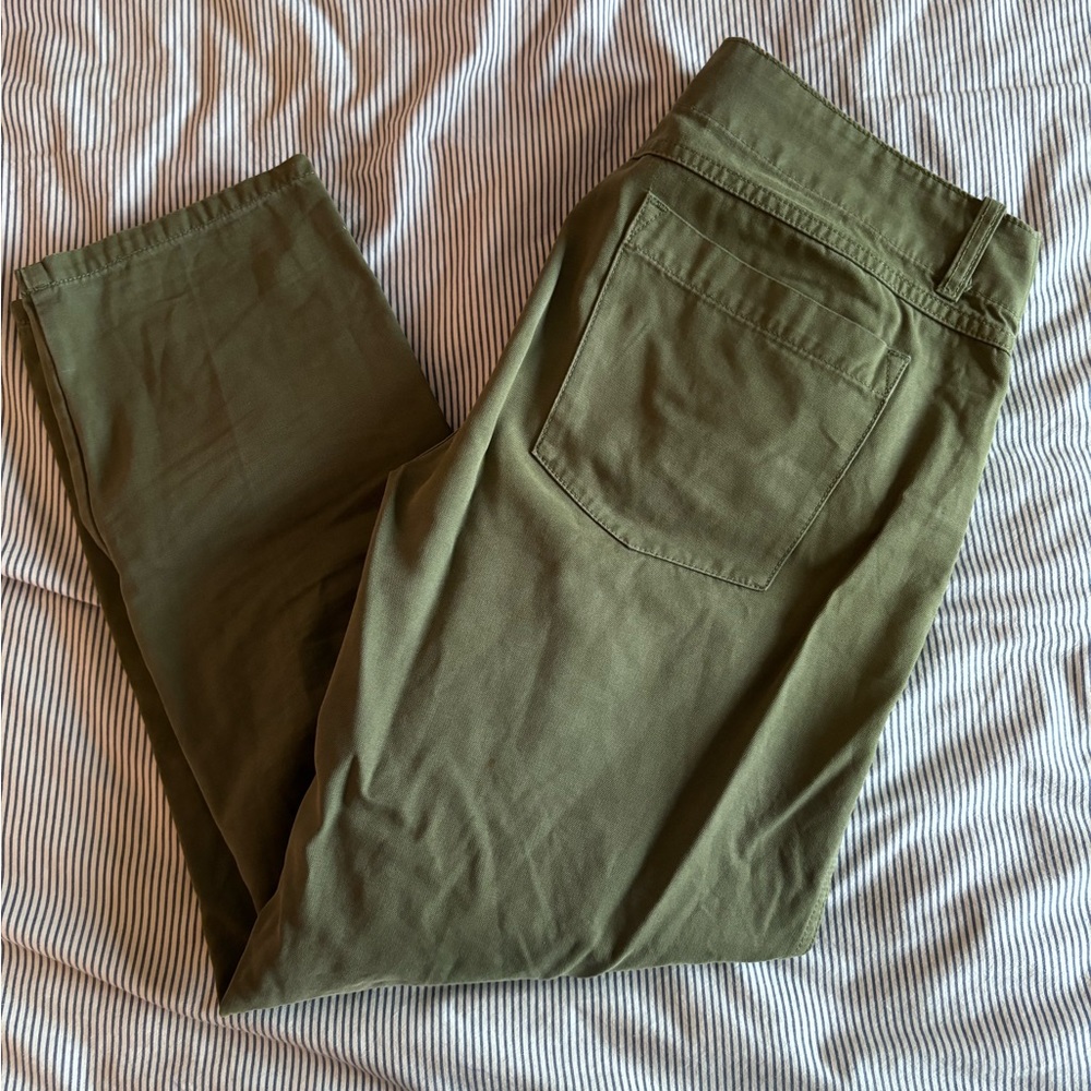 J Crew Army Green Chinos